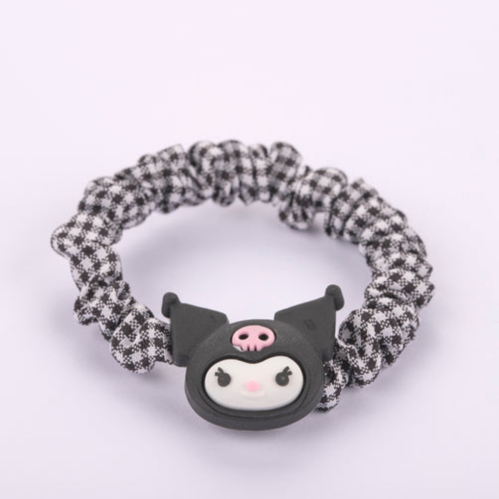 Sanrio Fabric Hair Scrunchie - Kuromi